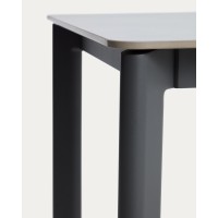 Уличный стол Anafi с графитовой столешницей из спеченного камня, 140 x 80 см