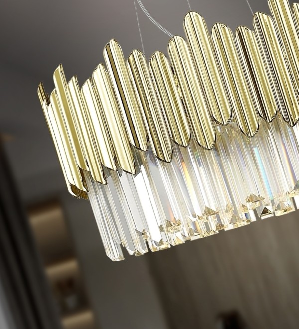 Люстра Tiara 6L хром-золотой