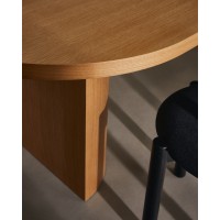 Стол Nealy с дубовым шпоном в натуральной отделке, 240 x 100 см