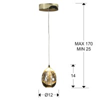 Подвесной светильник Rocio 1L LED золотой