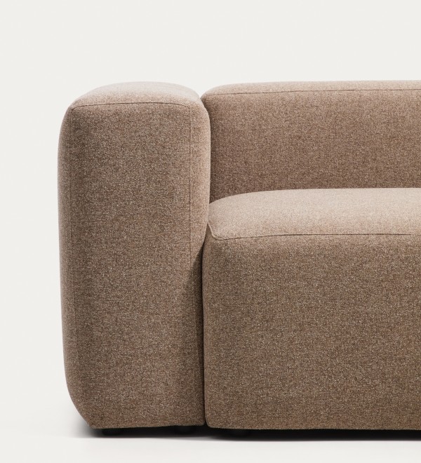 Угловой диван Blok из коричневой синели, 5 мест, 320 x 290 см