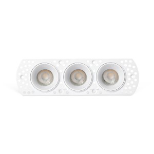 Встраиваемый регулируемый без отделки белый FLIC 3xGU10 MR11