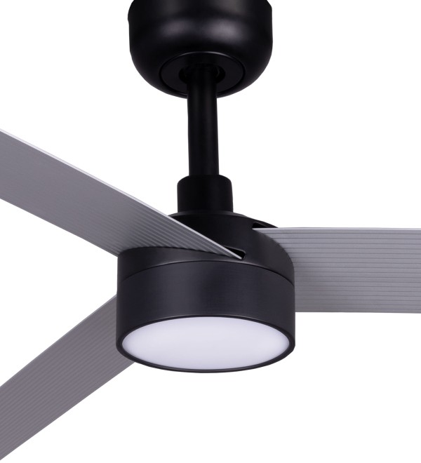 Потолочный вентилятор CRUISER XL Ш1600mm черный 3 P алюминий 18W LED CCT DIM