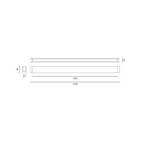 LUVA DECO Потолочный светильник 1120 12W 4000K черный DALI