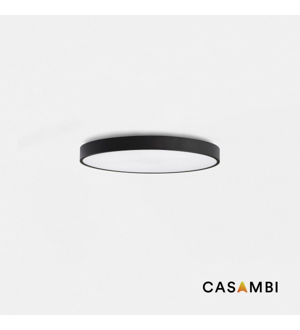 Потолочный светильник Domio TW Ш600 33W черный MICROPRISMA CASAMBI