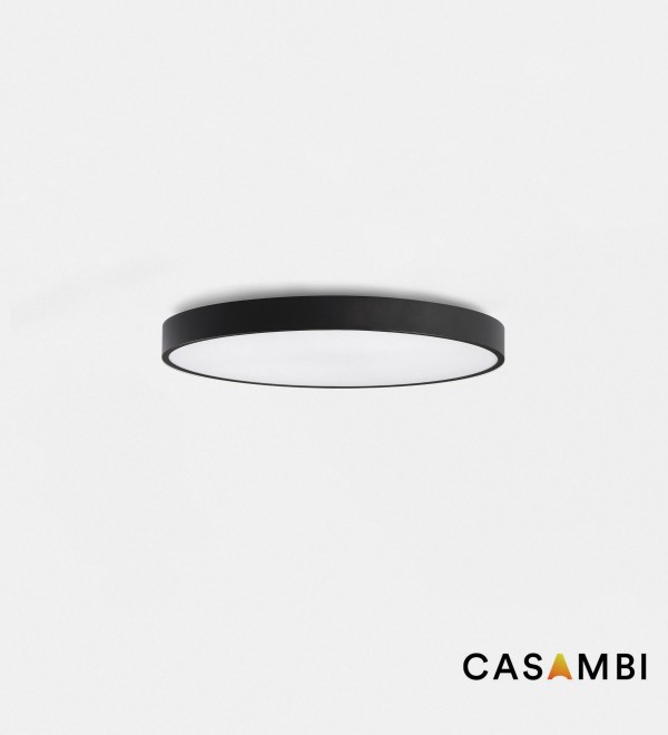 Потолочный светильник Domio TW Ш600 33W черный MICROPRISMA CASAMBI