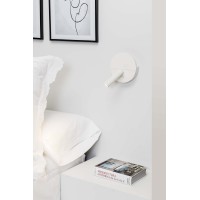 DUAS Бра с ридером белый USB C LED 3W 2700K