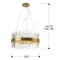 Люстра Grace 14L золотая