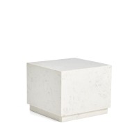 Журнальный столик Sorein из белого мрамора 50 x 50 см