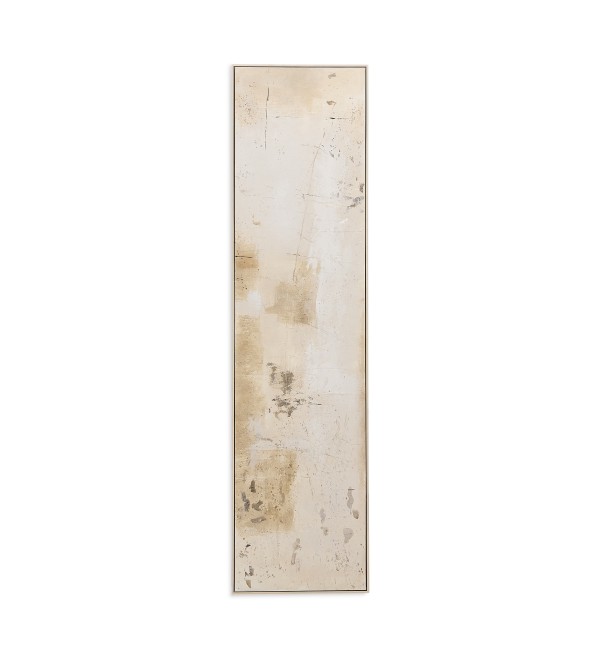 Silpa темно-бежевая абстрактная картина, 182 x 47 см