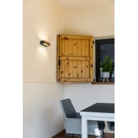 Уличный настенный светильник Doro-13 LED 2x6.5W 3000K дерево
