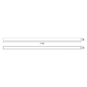 Встраиваемый светильник Via EVO 112CM 27W 3000K черный PRISM. DALI