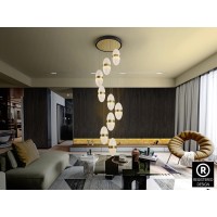 Подвесной светильник Garden 9L черный/бронзовый