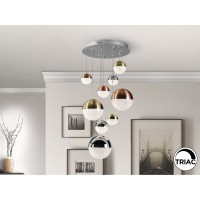Подвесной светильник Sphere 9L LED Ø50 DIM разноцветный
