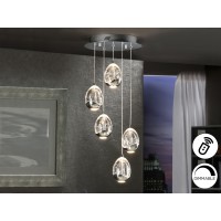 Люстра Rocio LED 5L DIM хром