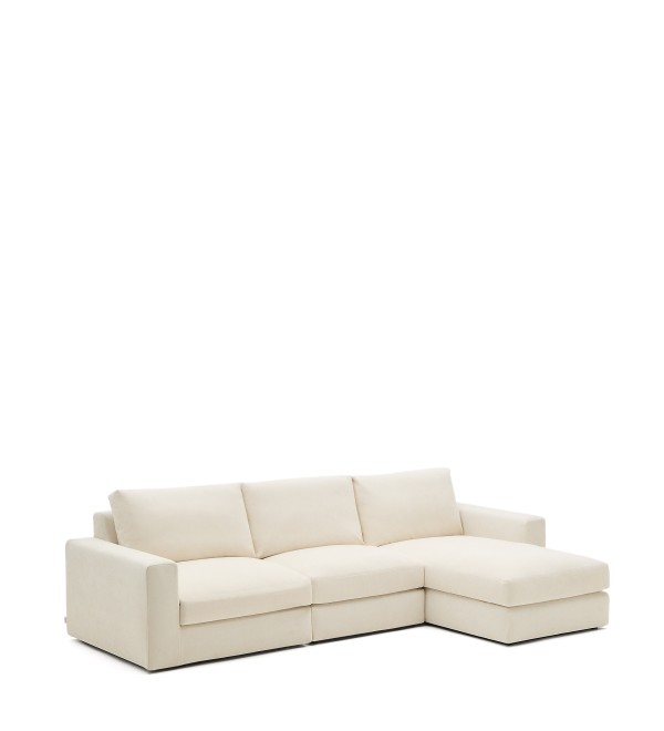 Alea 4-местный модульный диван с правым шезлонгом и съемным чехлом 310 см