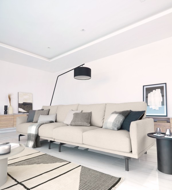 Диван Galene 4-местный бежевый, 414 см