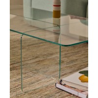 Журнальный столик Zaren из прозрачного закаленного стекла, 120 x 60 см