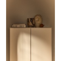 Коричневая керамическая ваза Dirva, 23 см