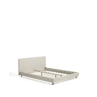 Кровать Selven из бежевого шенилла для матраса 150 x 200 см