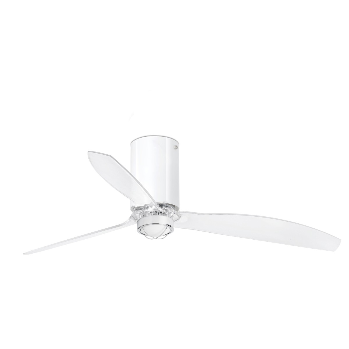 Потолочный вентилятор Mini Tube Fan LED белый/прозрачный 128 см