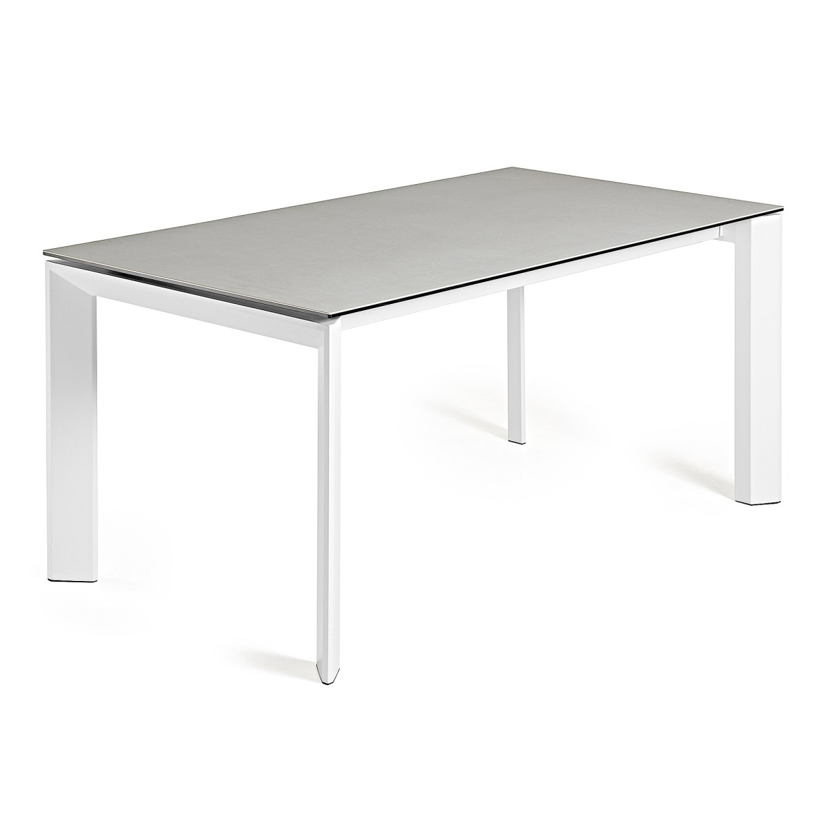 Стол Atta 160 (220) x90 белый керамика