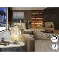 Настольная лампа Ovila 1L коньячный Ø20