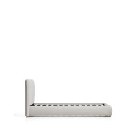 Кровать Elero из шенилла цвета экрю для матраса 90 x 200 см
