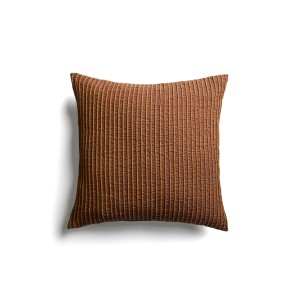 Чехол для подушки Tarilo из хлопка оранжевого цвета плиссированный, 50 x 50 см
