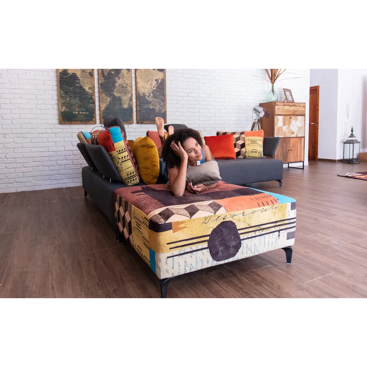 Диван модульный Panky MB1 + MB1 + D