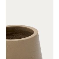 Кашпо Calun керамика бежевого цвета Ø 50 см