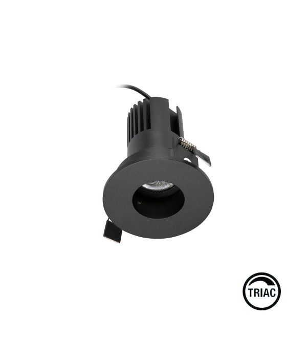 Встраиваемый точечный светильник KIRA PINHOLE FIJO IP20 10W черный 15є 2700K TRIAC