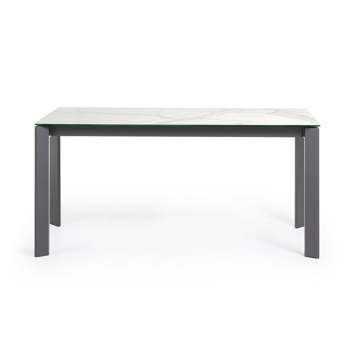 Стол Atta 160 (220) x90 антрацит, керамика