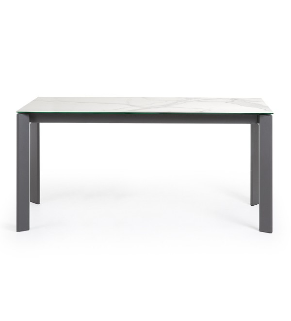 Стол Atta 160 (220) x90 антрацит, керамика