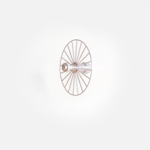Бра Wheel 30 см хром + цоколь 15 см хром