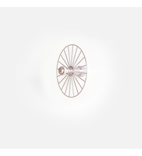 Бра Wheel 30 см хром + цоколь 15 см хром