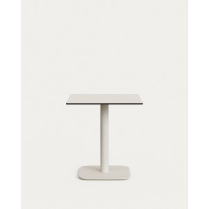 Dina Уличный стол белый на белом металлическом основании 68 x 68 x 70 см
