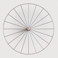 Бра Wheel 90 см черный + цоколь 5 см черный