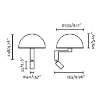 Настенный светильник DOME черный 1xE27 3W 2700K