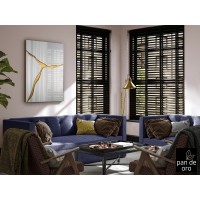 Прямоугольное зеркало Surcos золотое 80X120