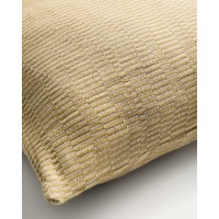 Чехол для подушки Nerel из жаккардовой ткани из хлопка и льна желтого цвета, 50 x 50 см