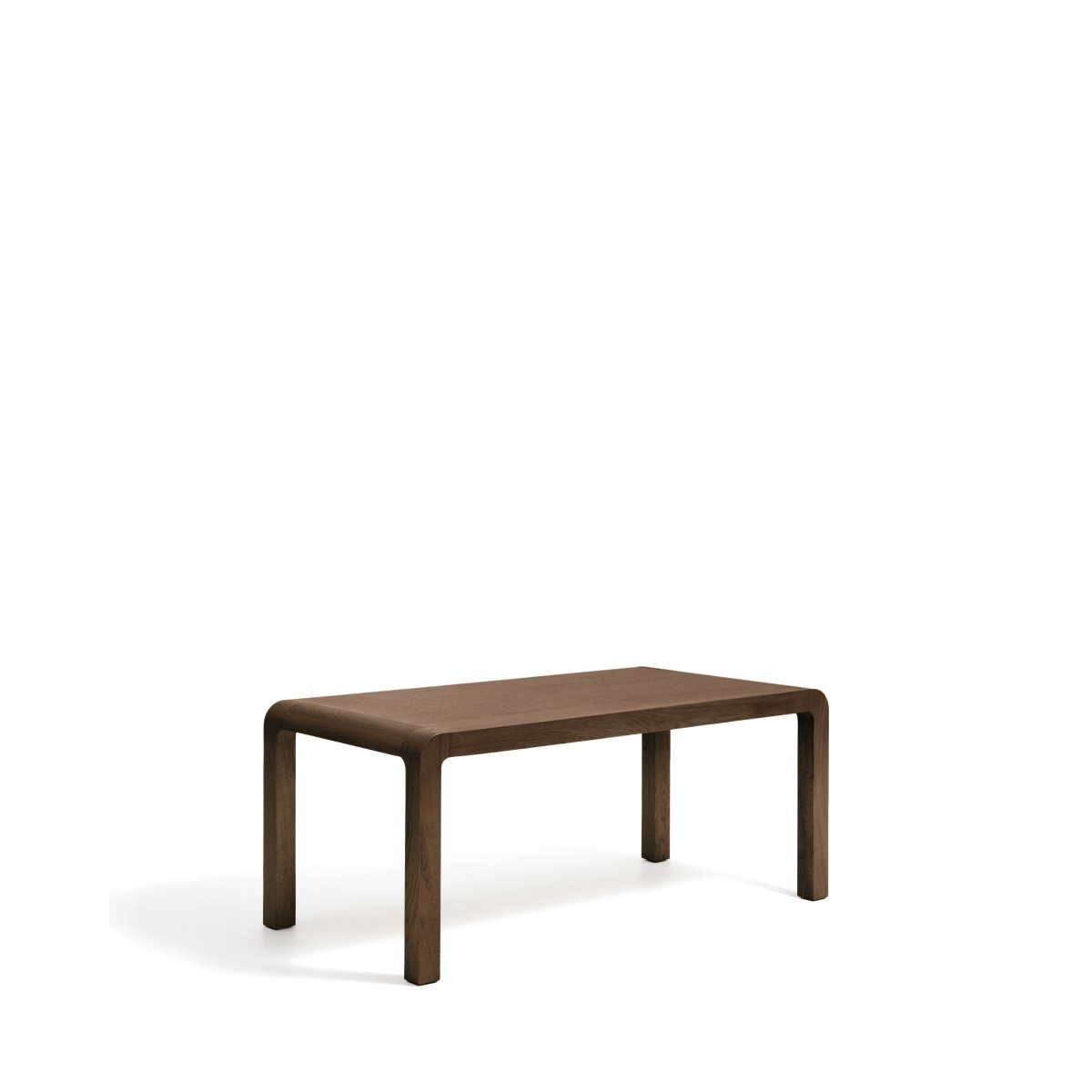 Раздвижной стол Erisia из массива дуба с отделкой под темный орех, 180 (230) x 90 см