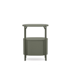 Тумба для ванной Arely из стали и зеленого лака 60 x 40 см