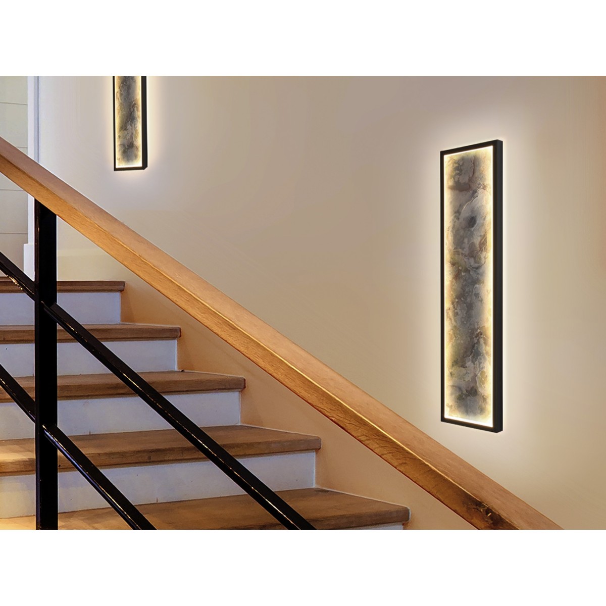 Настенный светильник Stone CCT- черный LED L60