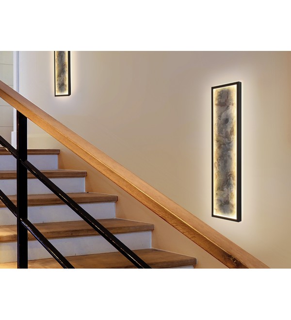 Настенный светильник Stone CCT- черный LED L60