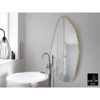 Зеркало овальное Mimo 80X170 золотое