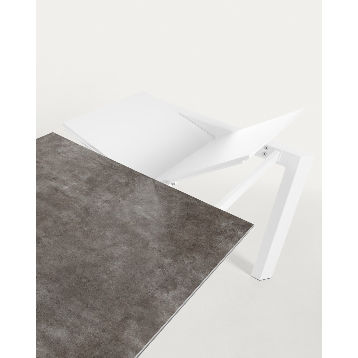 Стол Atta 140 (200) x90 белый керамика
