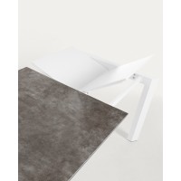 Стол Atta 140 (200) x90 белый керамика