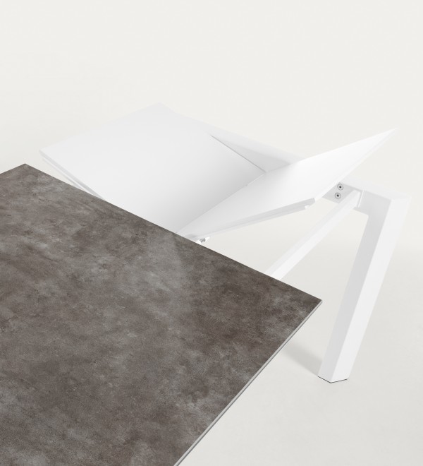 Стол Atta 140 (200) x90 белый керамика