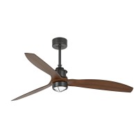 Потолочный вентилятор JUST FAN M, черный/орех, 3000K, 0-10V/1-10V